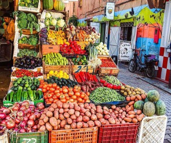 Vending in Marrakech souks