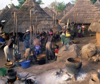 Cooking a meal in Senegal