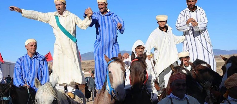 Horsemen at the Fatasia gathering in Morocco